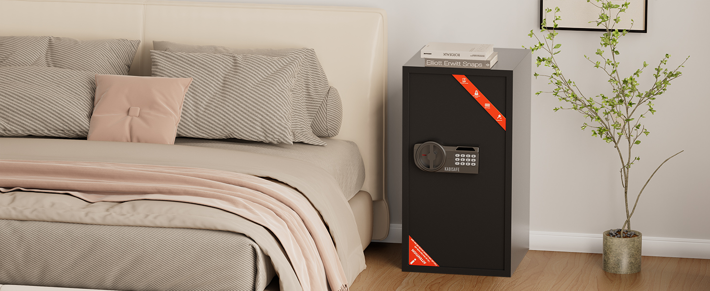KABISAFE 45L - сейф для дому з електронним замком, світлом та ключем, 45 літрів