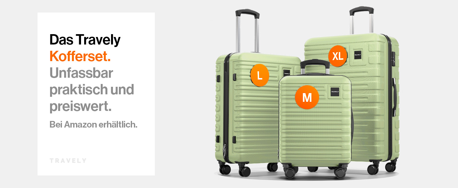 Чемодан туристичний великий 77 см, 100 л, полікарбонат, зелений, з TSA замком