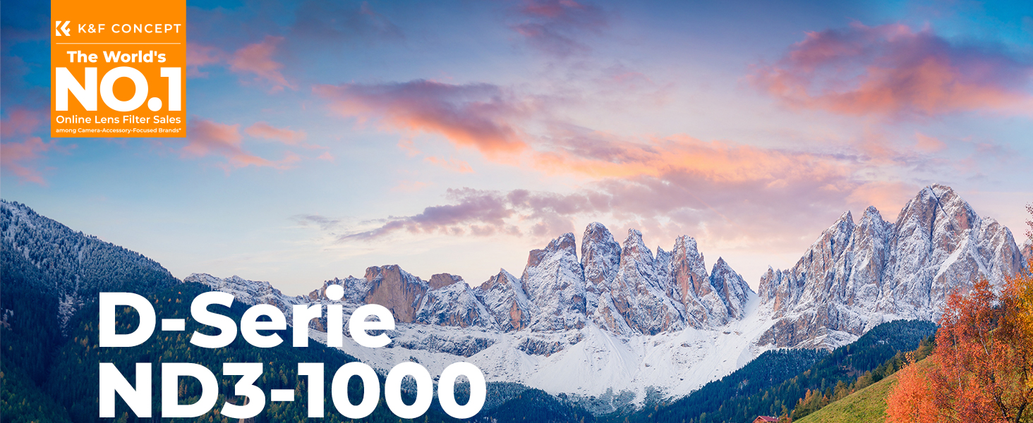 Фільтр ND K&F Concept Variabler 67mm ND3-ND1000 (змінний, 1.5-10 ступенів затемнення, Nano-Dazzle)