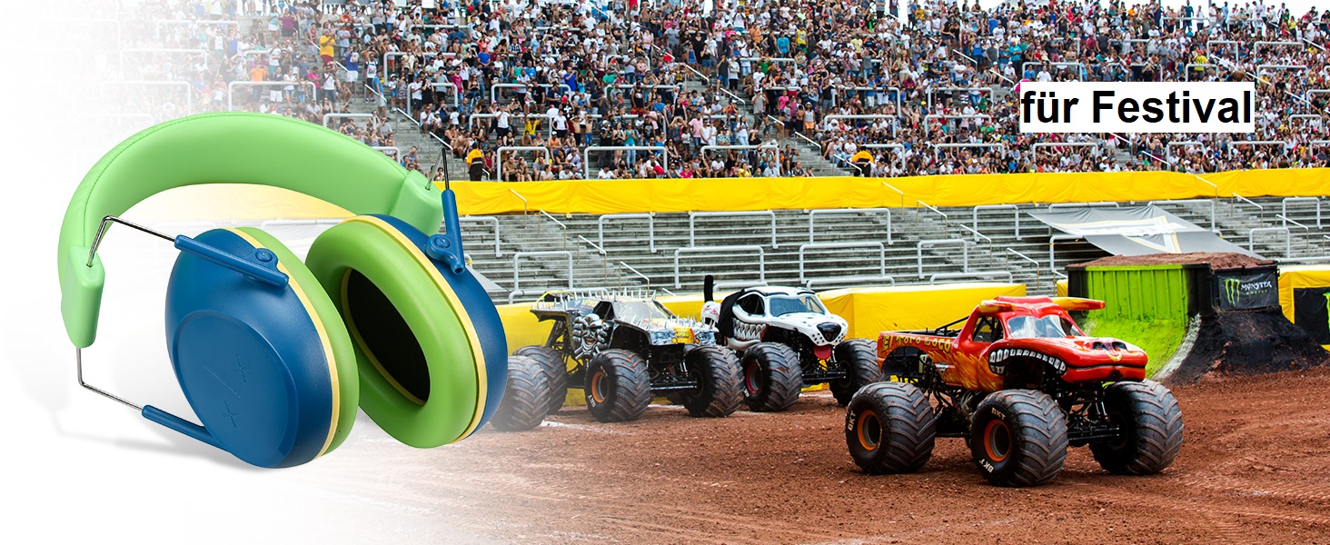 Навушники шумозаглушення для дітей ProCase, блакитні - захист від шуму, NRR 24dB, складна конструкція, регульований наголов'я