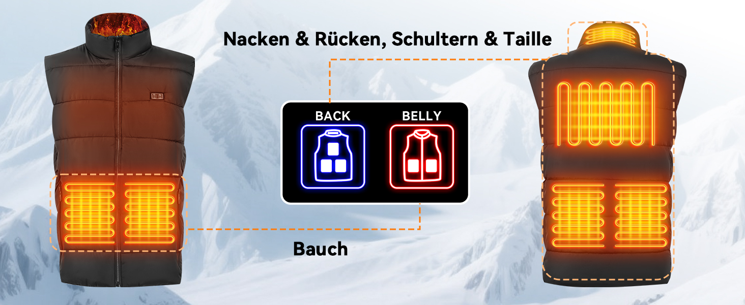 Обогреваемая жилетка для женщин и мужчин, двойной регулятор, 3 температурных режима и 6 зон обогрева, ветро- и водонепроницаемая ткань, оснащена аккумулятором 16000mAh, подходит для походов, катания на лыжах, рыбалки, размер XL
