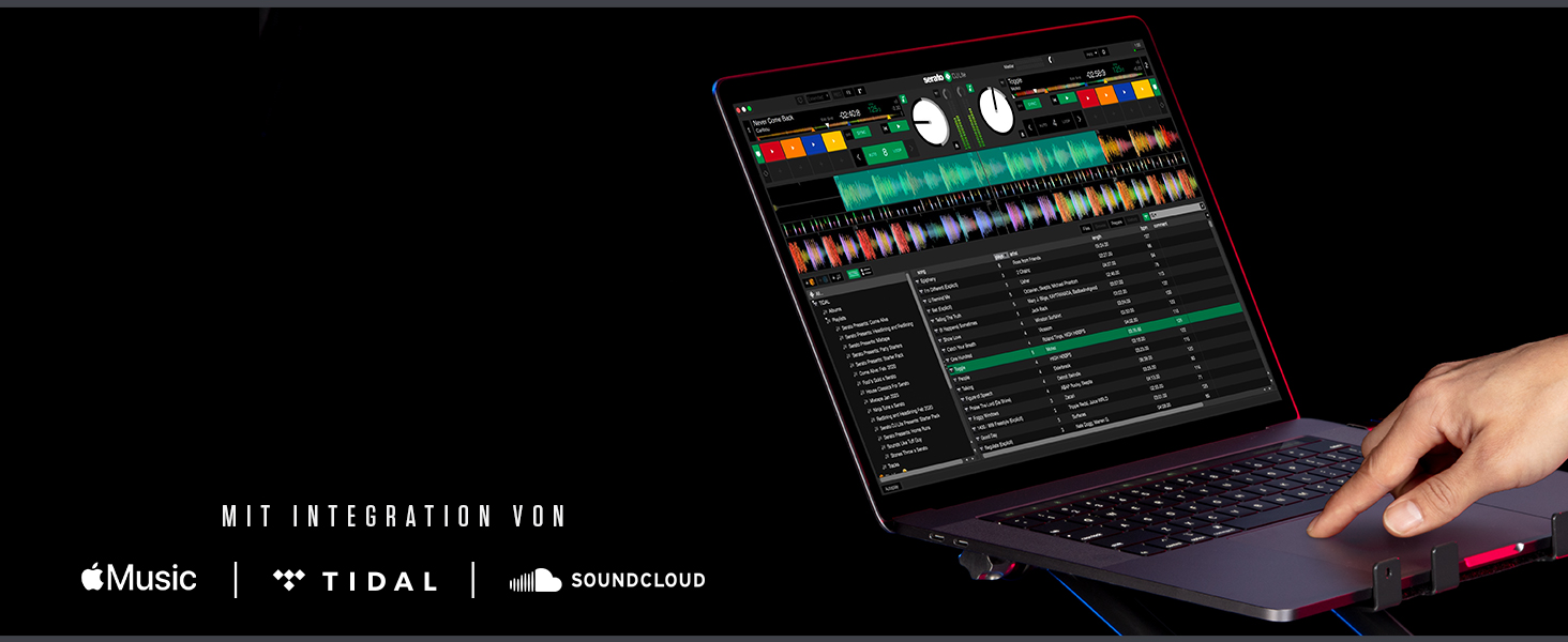 DJ контролер Numark NS4FX: 4 канали, Touch-Jogwheels, Pads, ефекти, Serato DJ Lite, чорний