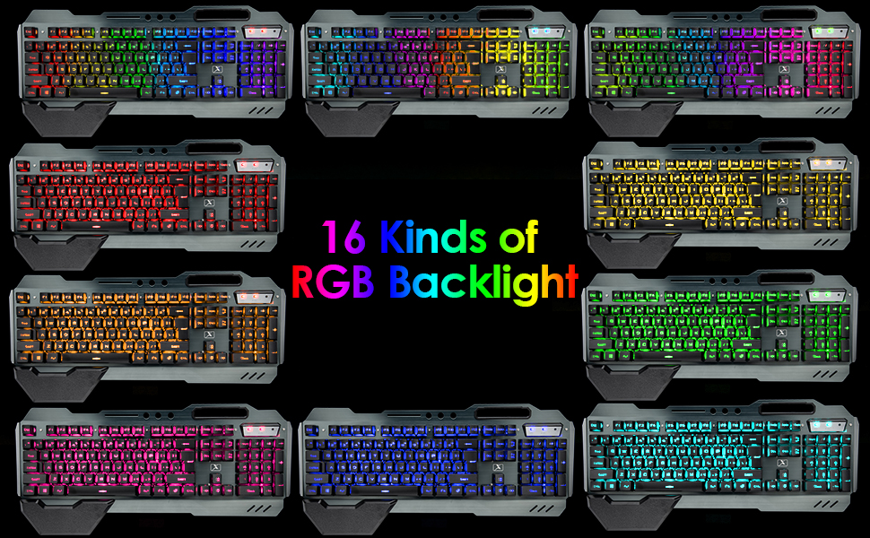 Набір бездротової клавіатури, миші та гарнітури для геймінгу, 4 в 1, RGB підсвічування, клавіатура з підставкою для зап'ястя, миша та Bluetooth-гарнітура