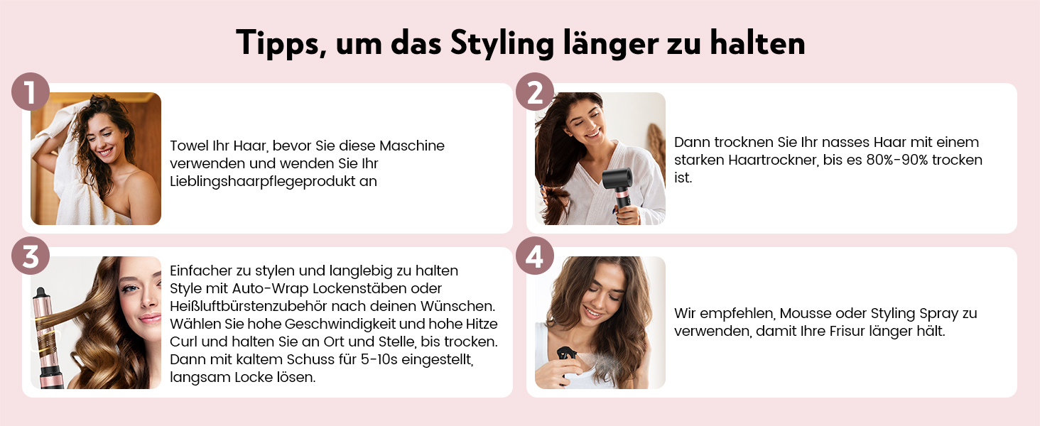 Slopehill Airstyler 5 в 1: Іонізатор, Фен, Щітка для об'єму, Локони, Випрямляч. Чорний