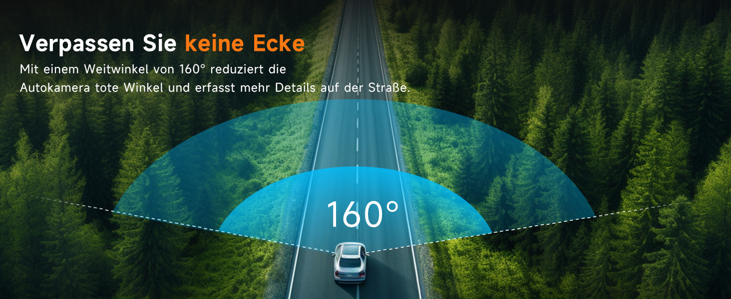 Відеореєстратор Veement Dashcam Auto Vorne 2.5K з WiFi, 1440P, 32GB SD, ParkWatch, Нічне Бачення, G-Sensor, Loop, APP, Чорний