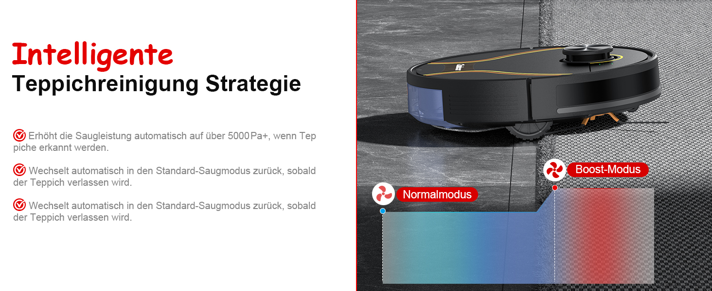 Робот-пилосос Chuboor з функцією миття 3 в 1, 6500Pa, LiDAR навігація, керування через додаток/WiFi/Alexa, автозарядка, 150 хв роботи, для шерсті тварин, килимів та твердих підлог, чорний