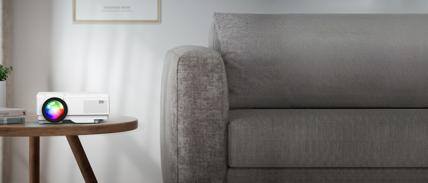 Портативний міні-проектор Smart Beamer Android 11 з WiFi 6, Bluetooth 5.2, підтримкою 4K/1080P та автоматичною корекцією трапеції. Підходить для підключення до телефону та ноутбука.