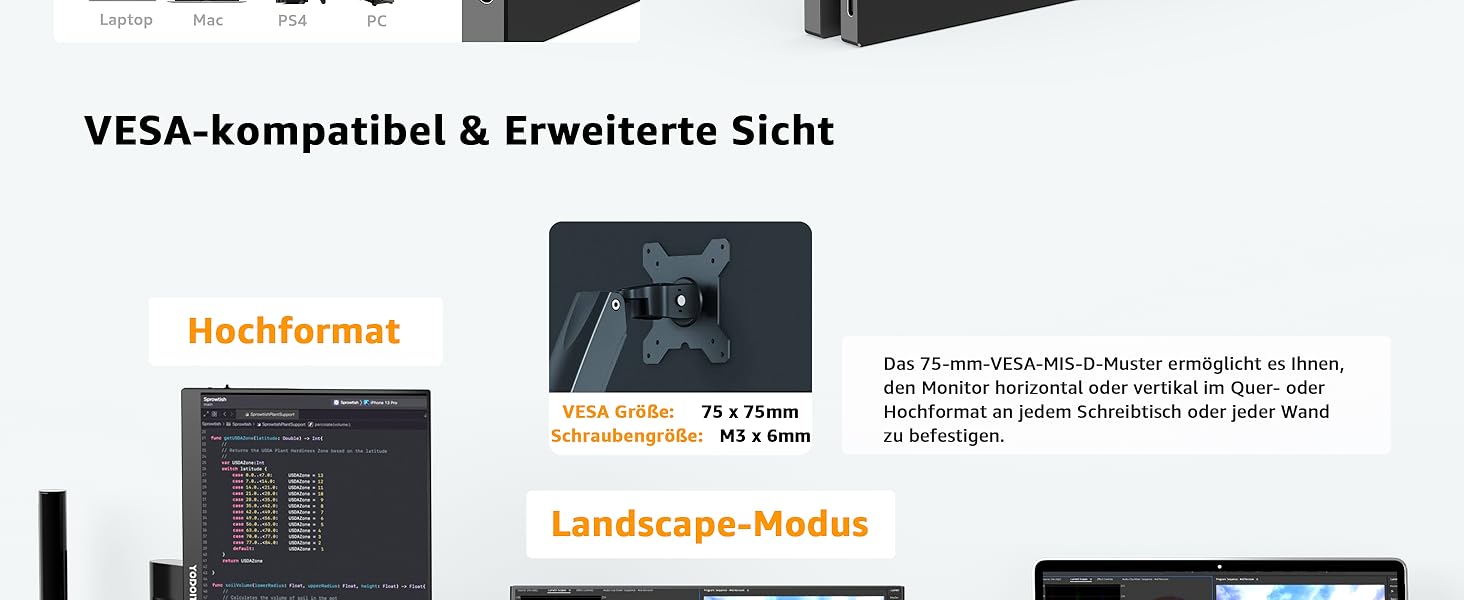 Портативний монітор Yodoit 17.3