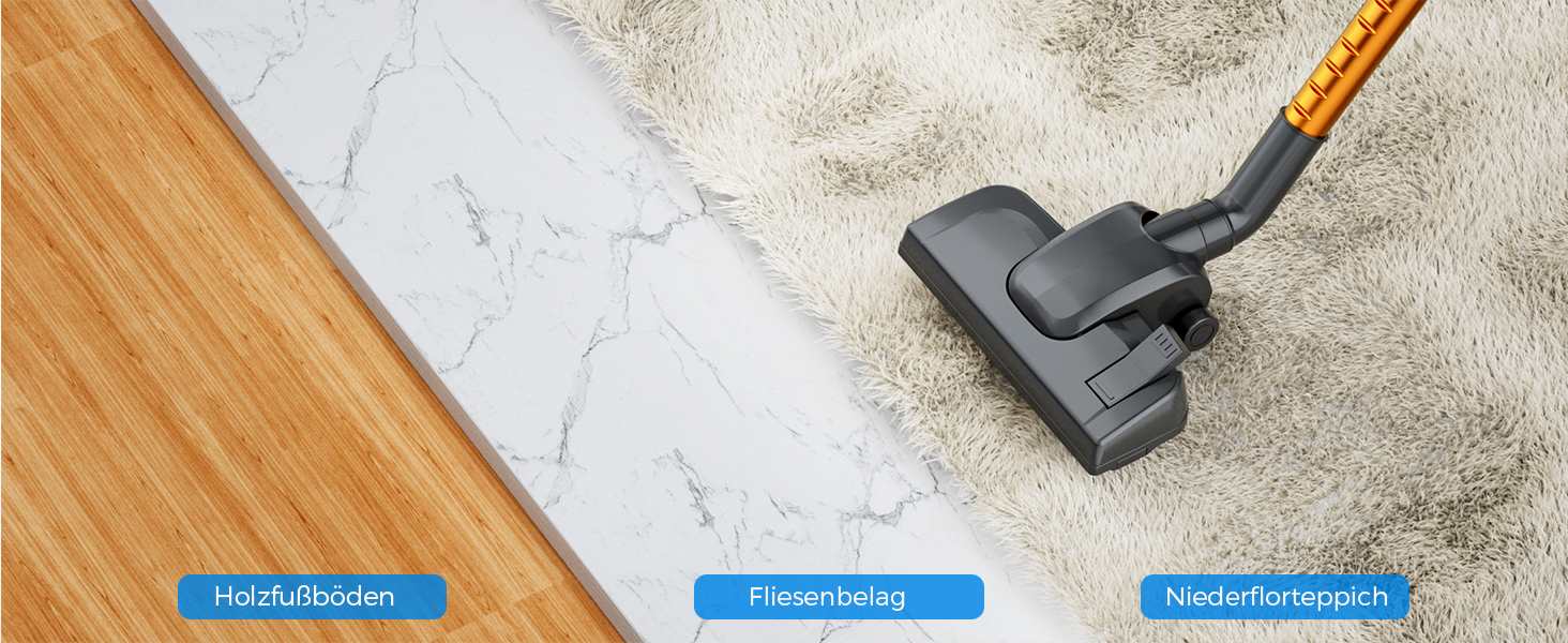 Потужний пилосос Con XL-606-60: 60KPa, 680W, 7м, контейнер 800мл, для твердих поверхонь, помаранчевий