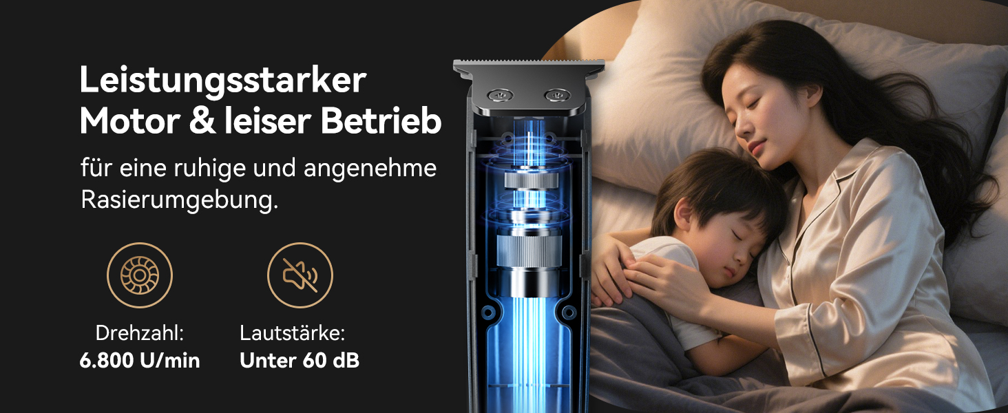 Мультитриммер для тіла чоловічий Intimrasierer Mann - Водонепроникний тілотриммер для чоловіків з насадками для ніг, пахв та зони бікіні. Чорний