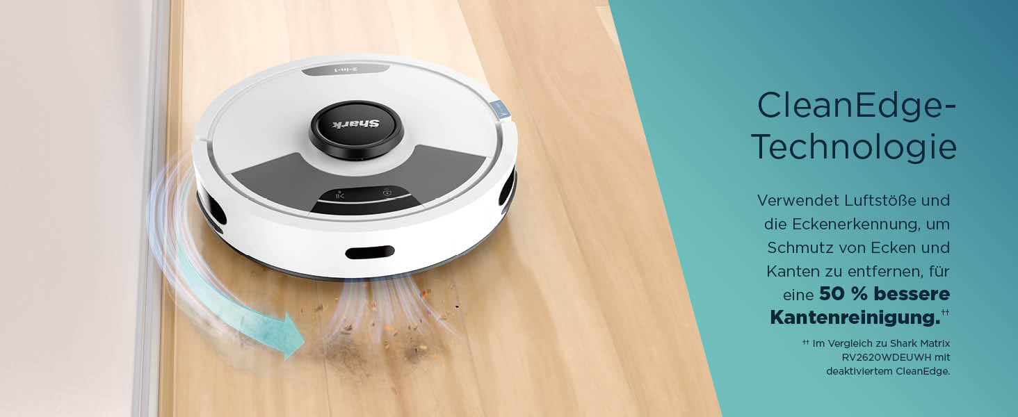 Робот-пилосос Shark Matrix Plus 2-в-1 з функцією миття та станцією самоочищення, самостійно очищається, для шерсті тварин, килима та твердих підлог, 14,5 см (стандартний, білий)