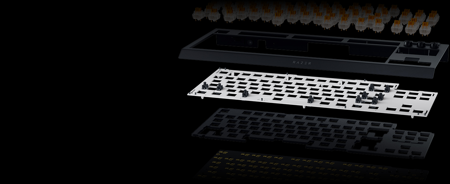 Механічна ігрова клавіатура Razer BlackWidow V4 TKL з зеленими перемикачами (RGB Chroma, 6 макро-клавіш, Doubleshot ABS-кейкапи, QWERTY US-розкладка)