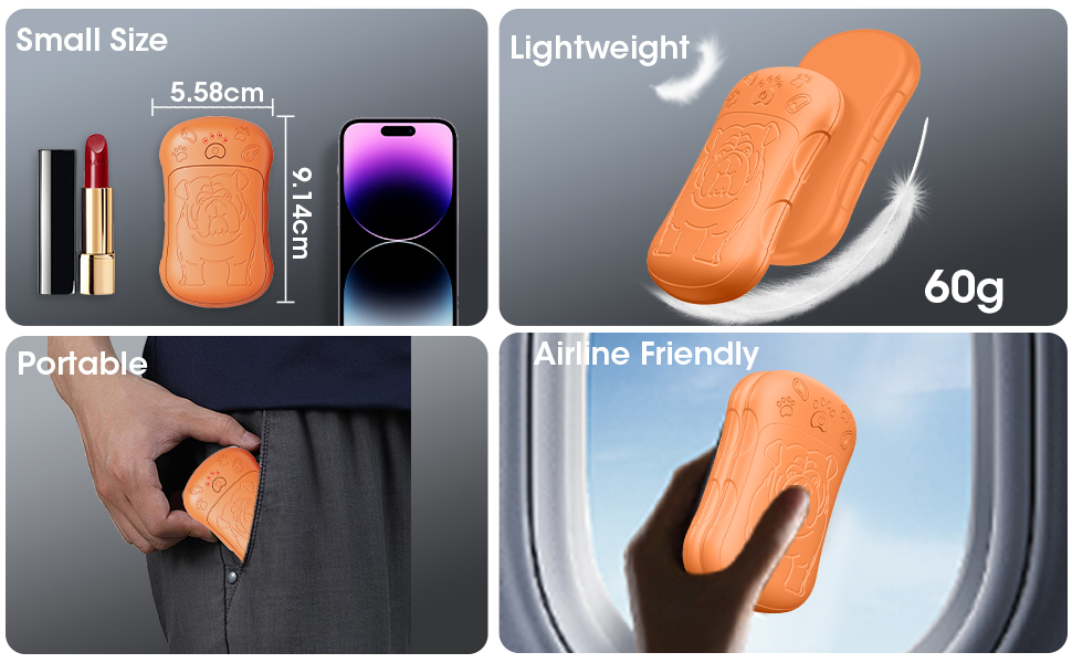 Електричні грілки для рук, 2 шт. 6000 мАг, акумуляторні, багаторазові, для спорту, полювання, кемпінгу, теплий подарунок для жінок, чоловіків, дітей (Помаранчевий)