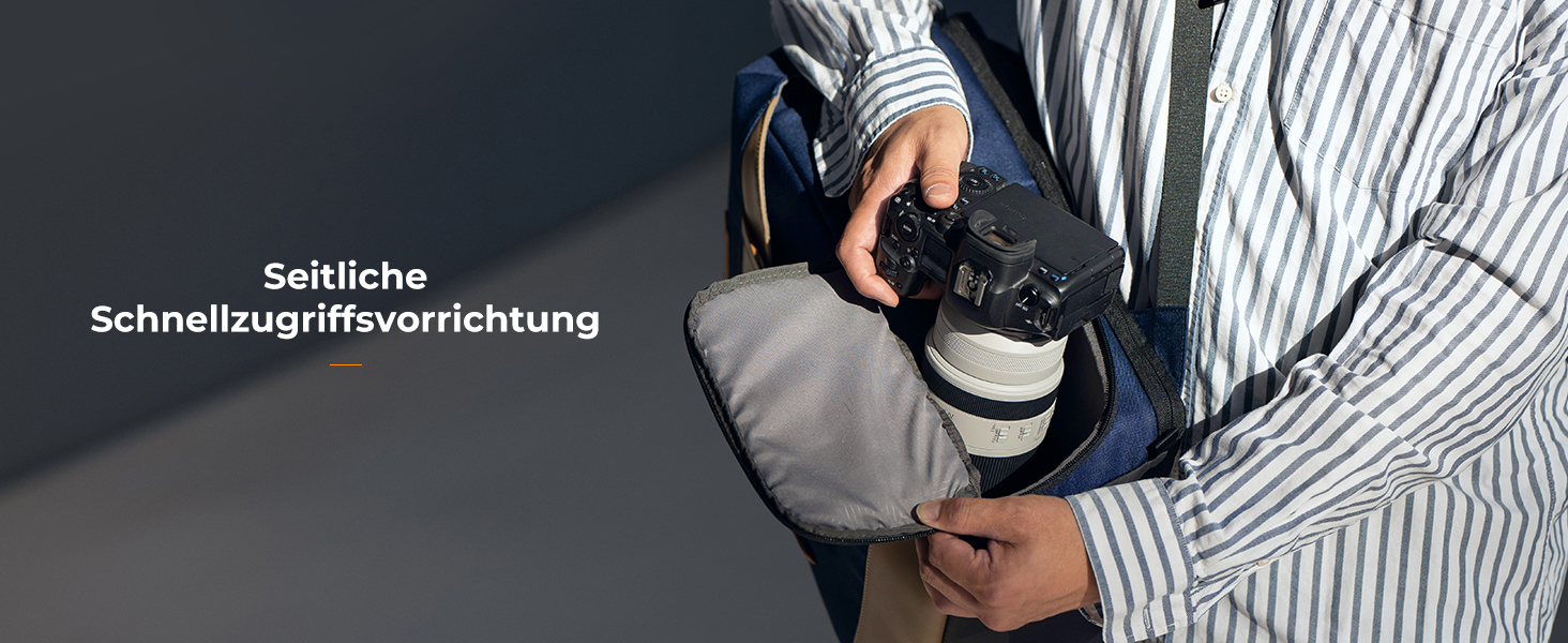 Рюкзак для камери K&F Concept Rolltop 20L: водонепроникний, для Canon, Nikon, Sony, Fujifilm, Olympus, з відділенням для ноутбука 15.6 дюймів (сірий/зелений)