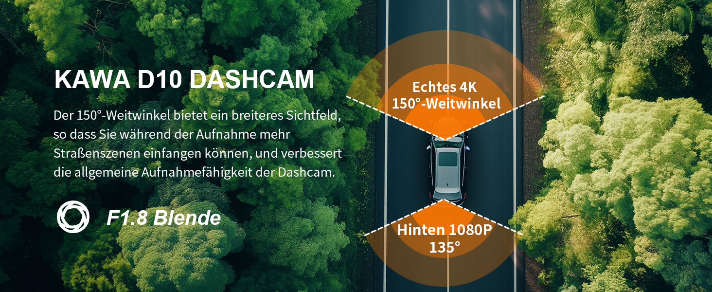 Відеореєстратор KAWA 4K Dual з GPS, WiFi, IPS екраном та 64GB SD-картою