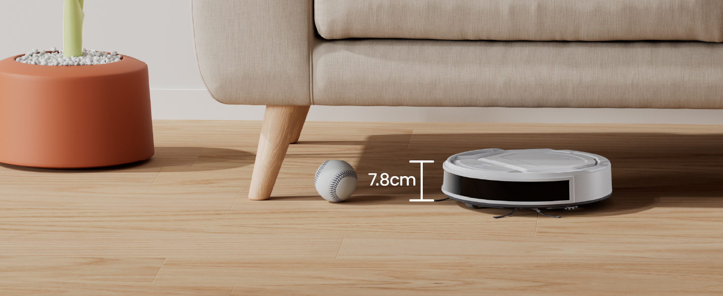 Робот-пилосос LEFANT M210P: потужність 2200 Pa, Wi-Fi, Bluetooth, керування через додаток, 6 режимів, автоматична зарядка, ідеальний для шерсті тварин та твердих підлог