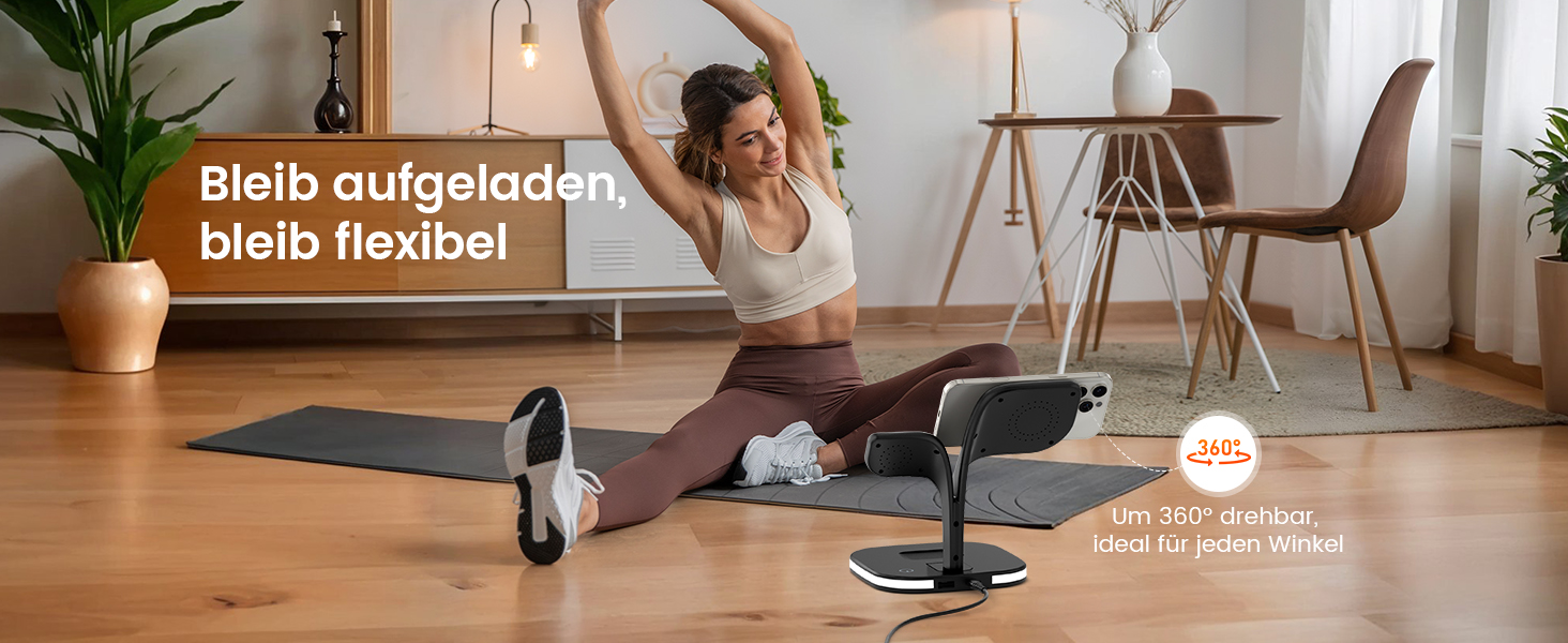 Magsafe Зарядний пристрій 5-в-1 COLSUR для iPhone 17/16/15/14/13/12 Pro Max, Apple Watch 10/9/8/7/6/5/4/SE/2/Ultra, AirPods 4/3/2/Pro - Чорний