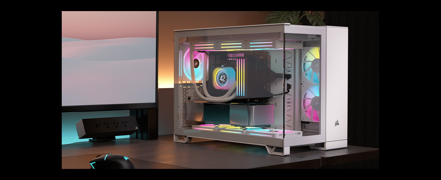 Корпус для ПК CORSAIR 2500X mATX з двокамерним дизайном та підтримкою зворотного підключення материнської плати