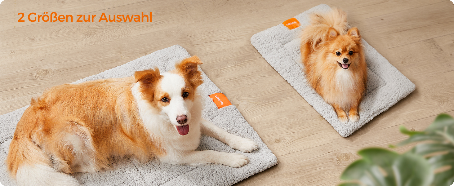 Підстилка для собак та котів Feandrea, 60 x 45 см, сіра, машинне прання, антиковзаюча