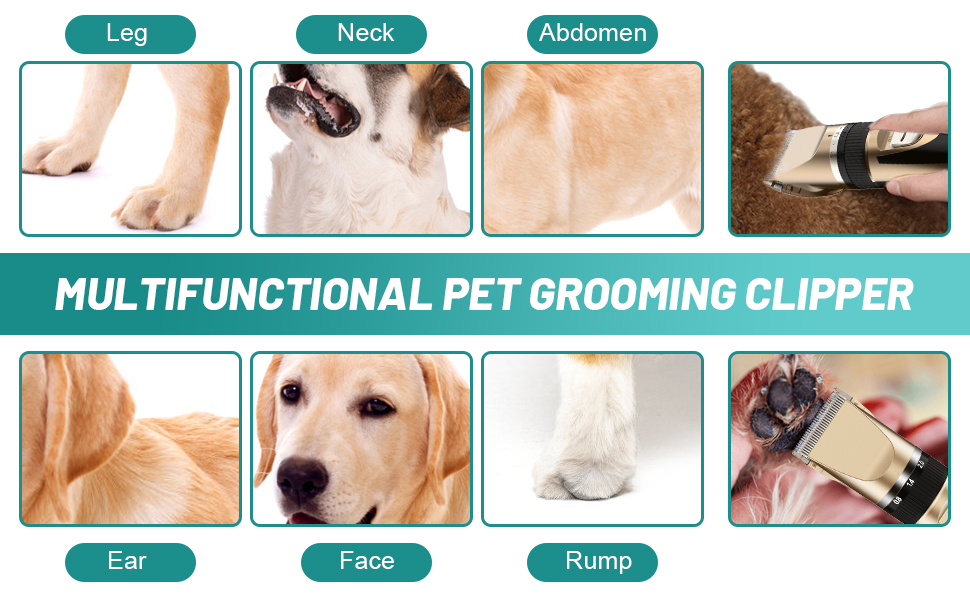 Професійна машинка для стрижки собак та котів Sjpzwcrl – бездротова, акумуляторна, з LCD-дисплеєм