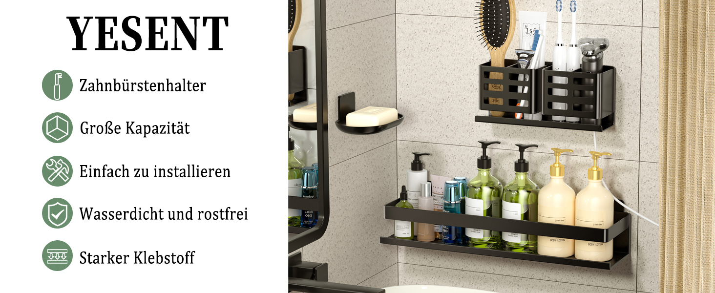 Алюмінієвий кухонний органайзер для ванної кімнати, 30 см, набір 2 шт, кріпиться на стіну, самоклеючий, 3-частинний набір - 40 см