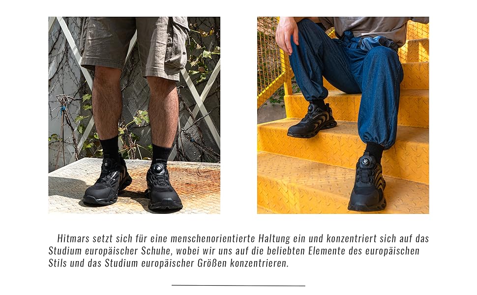 Черевики робочі Hitmars Unisex, самозатягування, розмір 36-46, блакитні