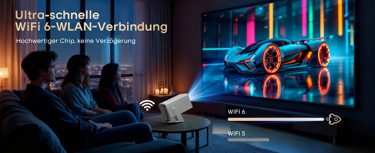 Magcubic Mini Beamer 4K/8K: Портативний проєктор з Android 14, WiFi 6, Bluetooth 5.4, Автофокус, Автоматична корекція трапеції, 180° поворот, 5W динамік, 800ANSI, HY350MAX