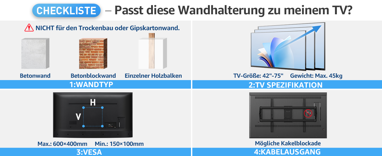 Кріплення для телевізора MOUNTUP 962mm з подовженою ручкою для телевізорів 42-75 дюймів (до 45 кг), поворотне та нахильне, VESA 600x400mm, EU0047-L