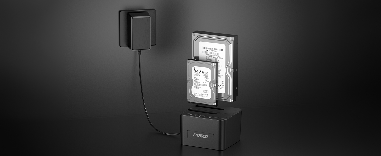Док-станція для HDD/SSD FIDECO, USB 3.0, 2.5/3.5