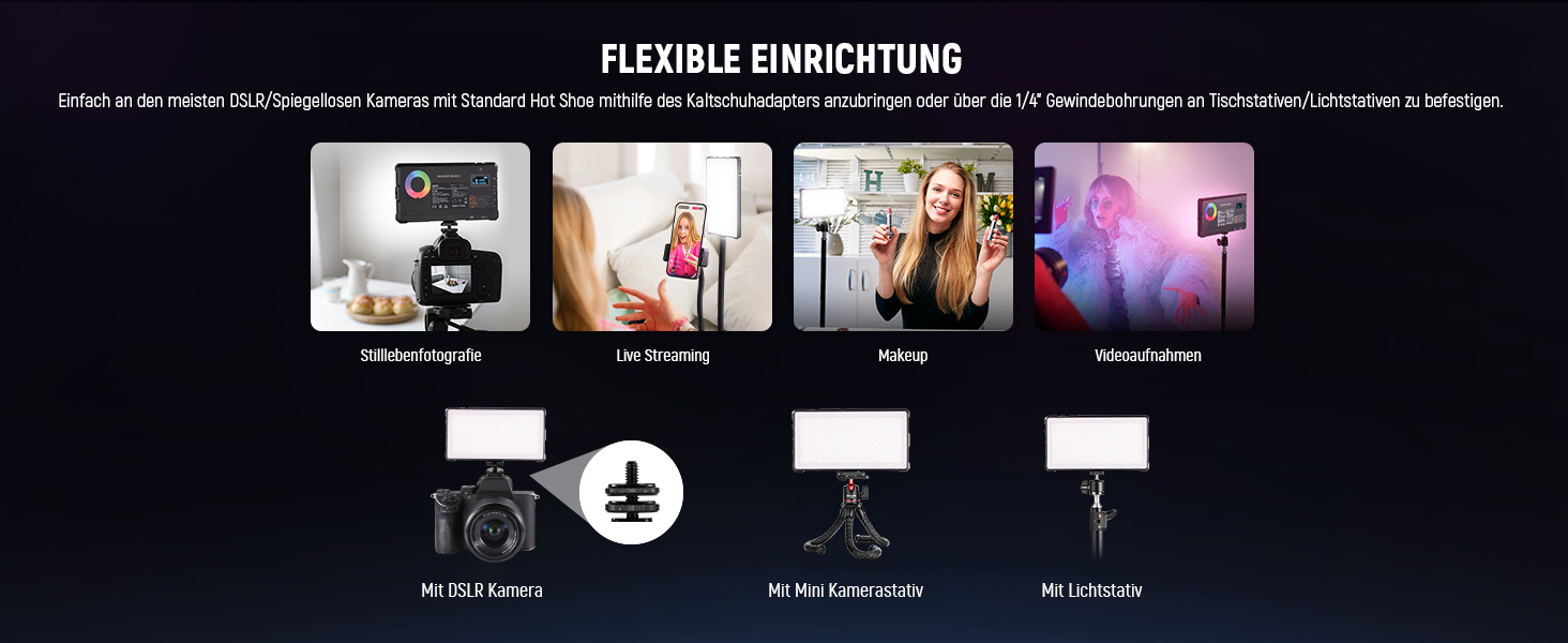 NEEWER SL90C RGB LED панель для відеозйомки, 8W, 2700K–7500K, портативна, з регулюванням кольору, CRI 97, 4000mAh, металева, для DSLR, стримінгу, SL90C