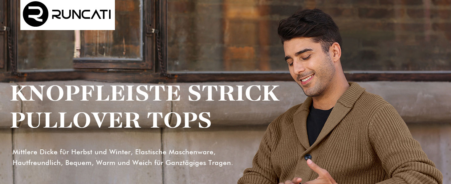 Чоловічий кардиган Runcati з грубого в'язання, великий розмір XL, з коміром-шарфом, на ґудзиках, стильний, чорний