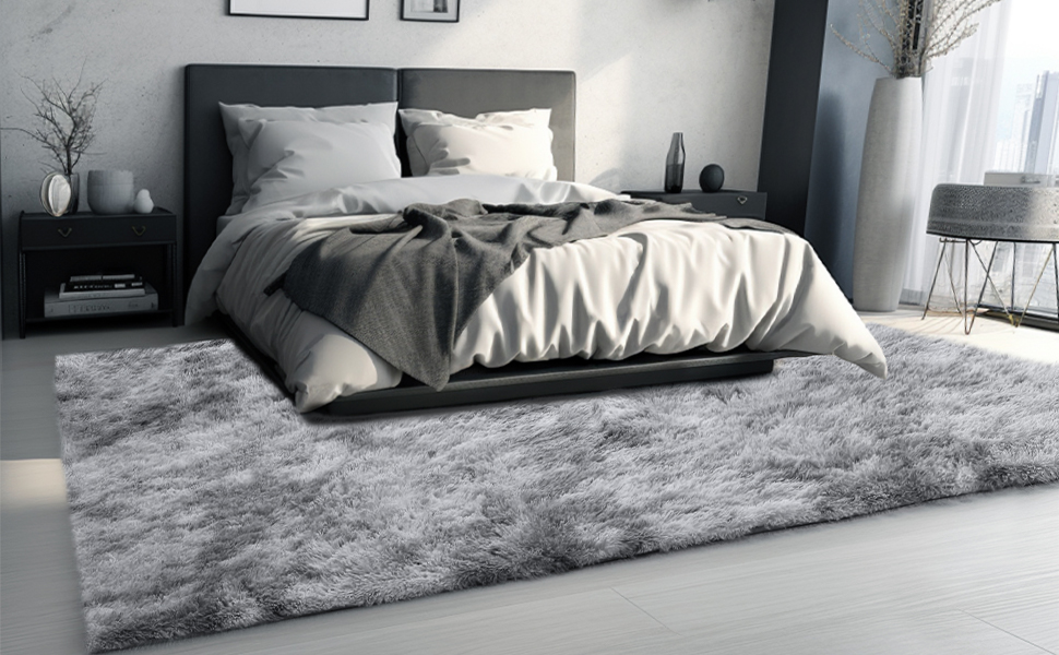 Килим Sour Lemon Hochflor сірого кольору для вітальні, 160x230 см, миючий, з антиковзаючою основою, великий, пухнастий, сучасний, для спальні, дитячої кімнати (слонова кістка, 240 x 300 см, прямокутний)