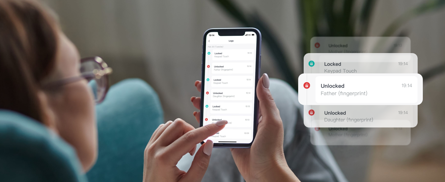Розумний замок SwitchBot WALN Smart Lock Pro для вхідних дверей, електронний дверний замок з керуванням через додаток, підтримка Matter, Alexa, Google, швидке встановлення