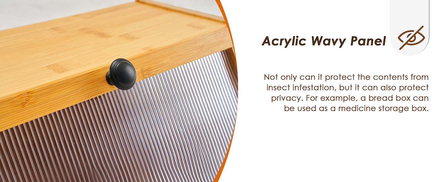 YOUDENOVA Блок для хліба з кришкою та дощечкою для нарізання, дерев'яний кошик для хліба, бамбукова скринька для зберігання хліба, солі та перечниці, 39x25x20 (ДxШxВ) см, (Натуральний)