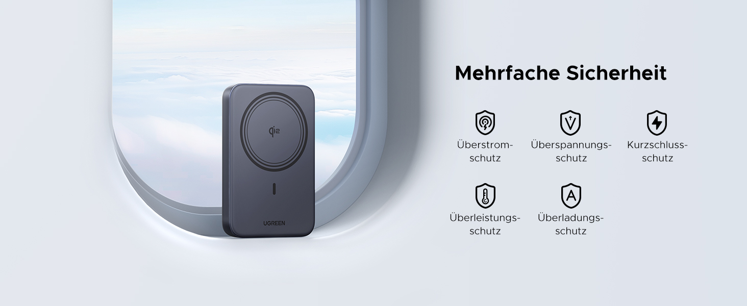 Power Bank UGREEN Nexode Qi2 10000mAh з MagSafe та USB-C 20W - зовнішній акумулятор для iPhone 16 Pro Max/16/15-12