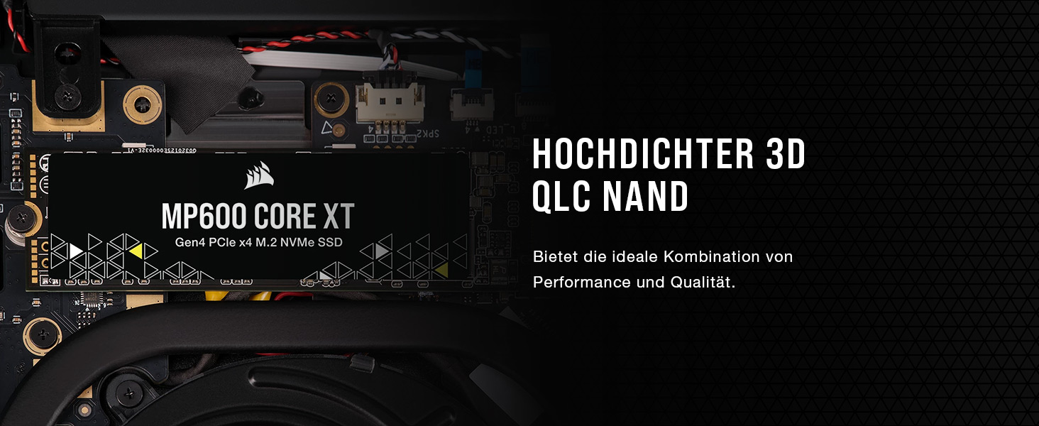 SSD Corsair MP600 CORE XT 2TB M.2 PCIe Gen4 NVMe – Швидкість до 5900 МБ/с, QLC NAND, для ноутбуків та ПК