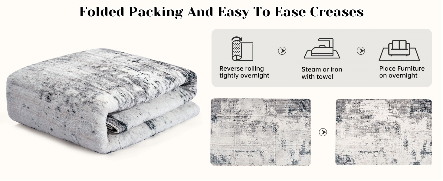 Килим для вітальні, спальні, їдальні, з антиковзаючим покриттям, м'який короткий ворс, абстрактний сірий стильний килим для легкого прибирання (160 x 200 см) (Сірий-мульти, 200 x 250 см (Прямокутний))