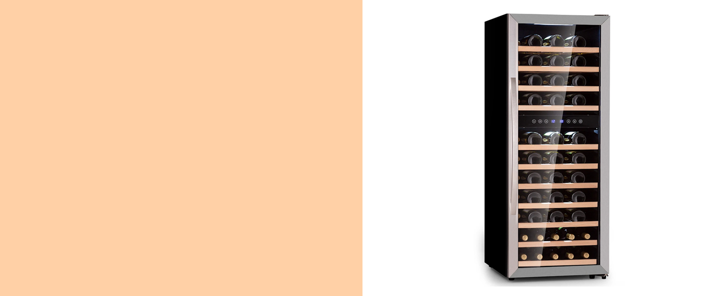 Витримайте вино та охолоджуйте напої: Витримайте вино та охолоджуйте напої Klarstein – витримайте вино та охолоджуйте напої, 36 пляшок, з UV-захистом, 4-18°C