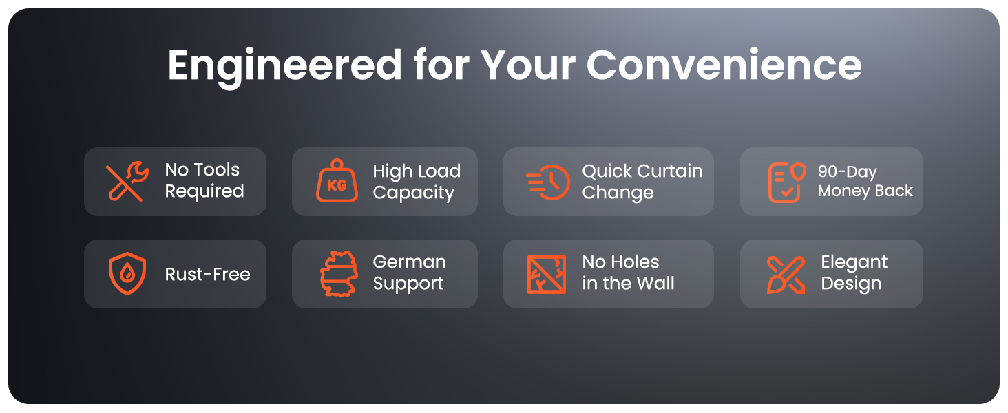 Штанга для душу без свердління 160-210 см, срібна, Ø 25 мм, телескопічна. Підходить для ванної, душу та перегородки. Штанга з нержавіючої сталі