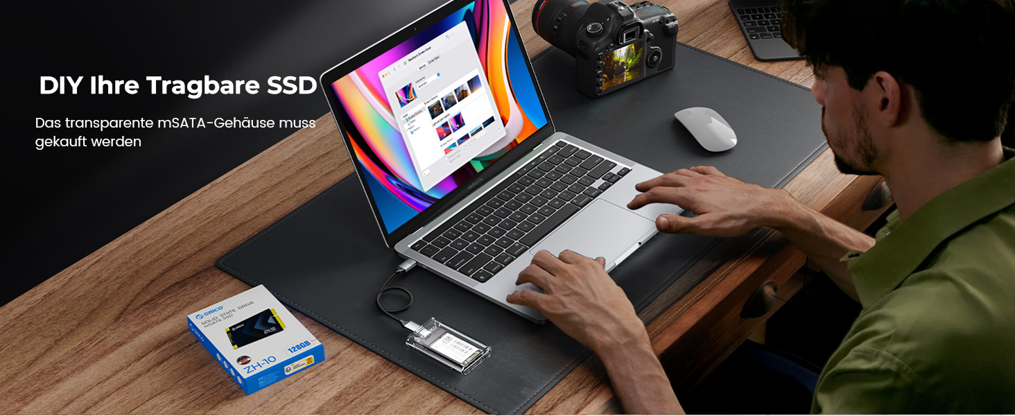 ORICO NVMe SSD 512GB M.2 PCIe 4.0 x4 - Внутрішній SSD з радіатором для ПК та ноутбуків