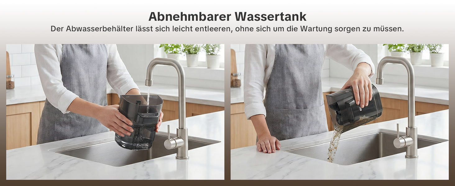 Lubluelu Пылесос для чищення мягкой мебели и ковров, 600 Вт - 18 кПа, портативный, с самоочисткой и длинным шлангом для ковров, диванов и салона автомобиля, серый