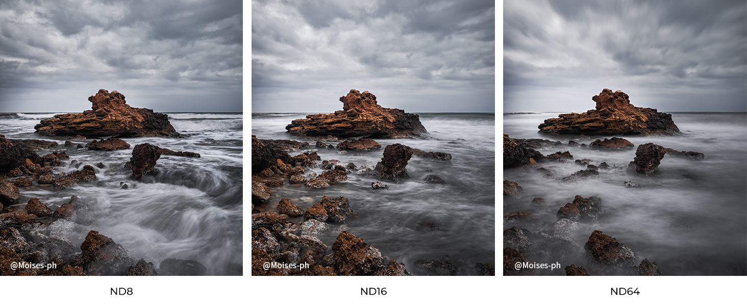 Фільтр ND Variabler K&F Concept 55mm (ND2-ND400) для фотографії пейзажів (Nano-Basic Series) з 3 серветками для чищення