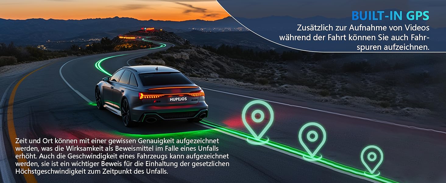 Відеореєстратор автомобільний HUPEJOS KI Dashcam V8Pro 4-камерний з монітором водія, 3K+ 3*1080P, 360°, WiFi, GPS, CPL, 128GB, 24H парковка