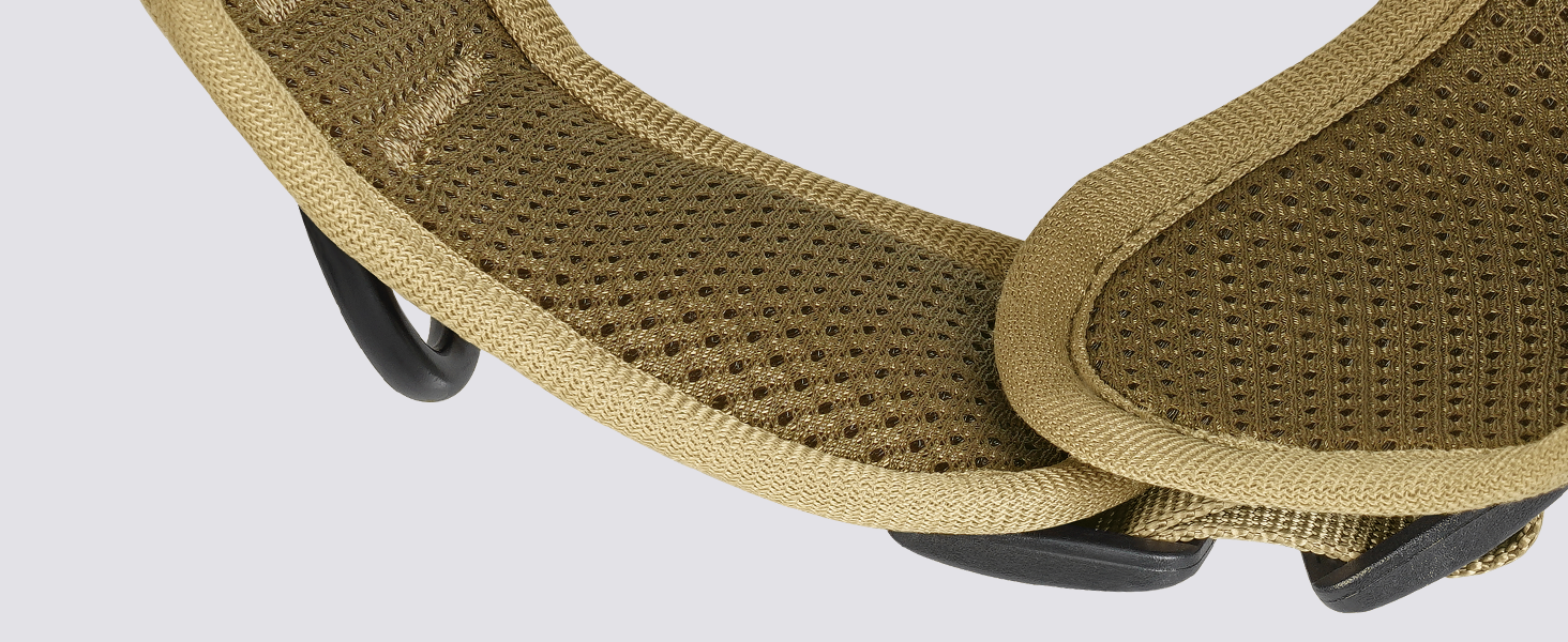 Шлейка для собак Rabbitgoo для великих собак без натягу, тактична нагрудна шлейка з MOLLE, металеві пряжки, дихаюча, військова, регульована, з підкладкою, L (1 шт., коричнева)