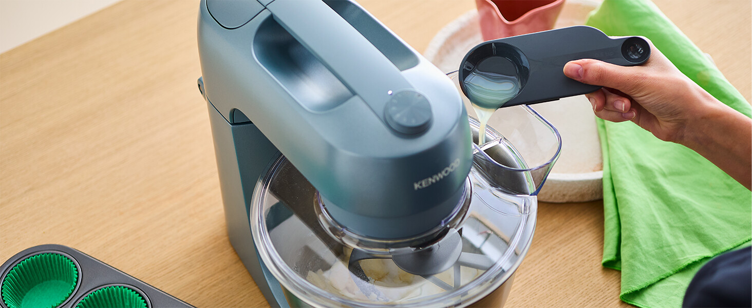 Кухонний комбайн-міксер Kenwood kMix KMX750BK, компактний, синьо-сірий