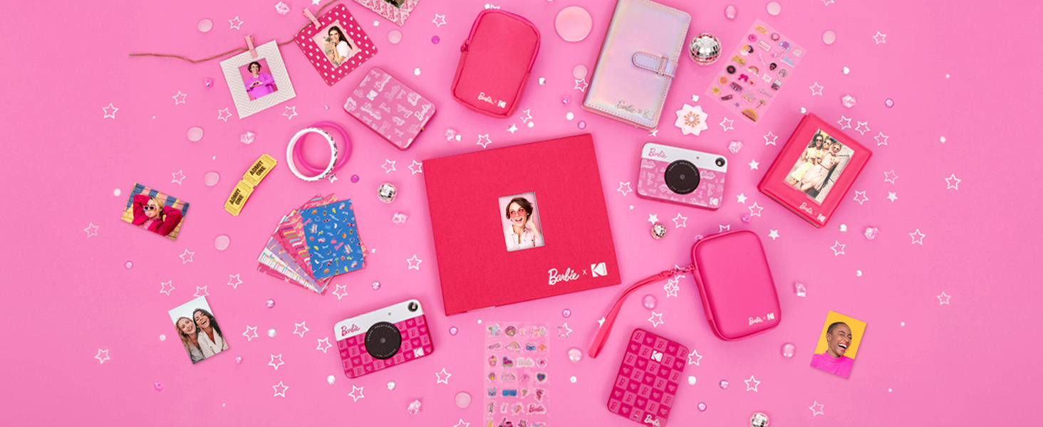 Фотодрук миттєвий Kodak x Barbie Step Slim + аксесуари (подарунчий набір)