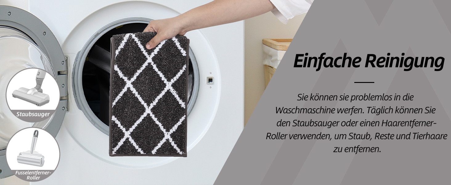 Комплект килимків для сходів COSY HOMEER (15 шт.), 70 x 22 см, антиковзаючі, самоклеючі, машинне прання, 100% поліестер, TPE-підкладка, для дітей, літніх людей та домашніх тварин, чорно-білі