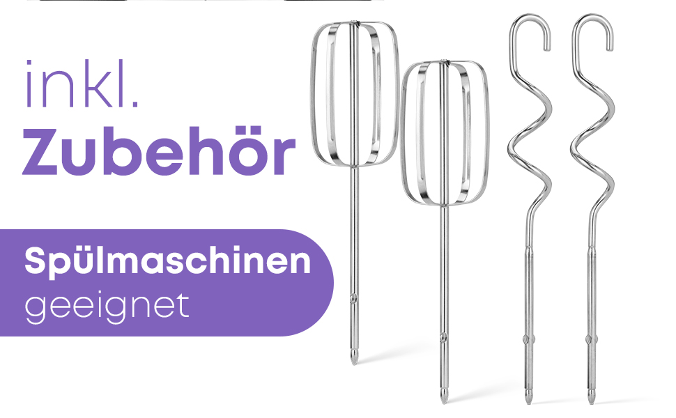 Міксер ручний Bomann HM 6054 CB | 400 Вт, 5 швидкостей, нержавіюча сталь