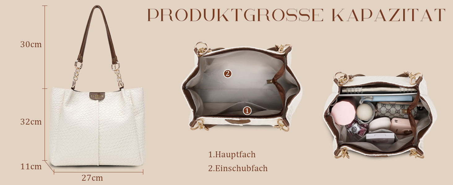 Сумка жіноча Unisoul Shopper - елегантна сумка через плече з екошкіри для офісу та подорожей, чорна