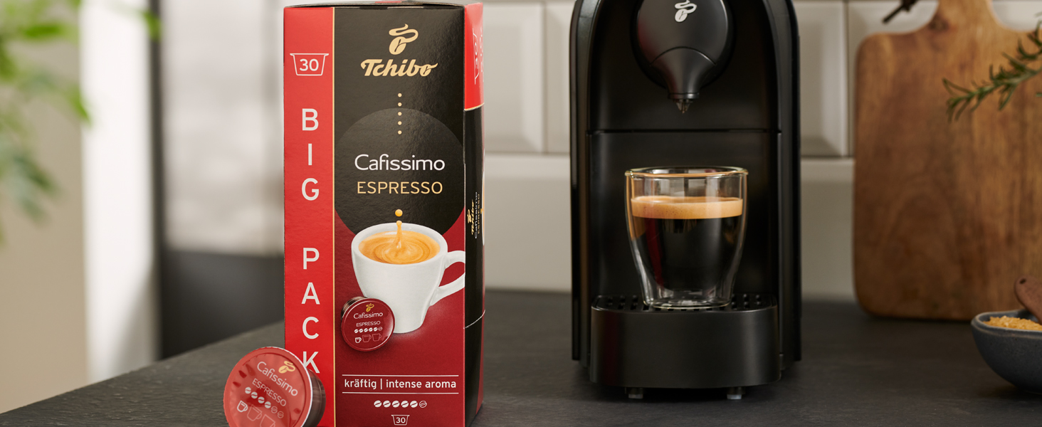 Капсули для кавомашини Tchibo Cafissimo Espresso kräftig, інтенсивний смак, 96 шт